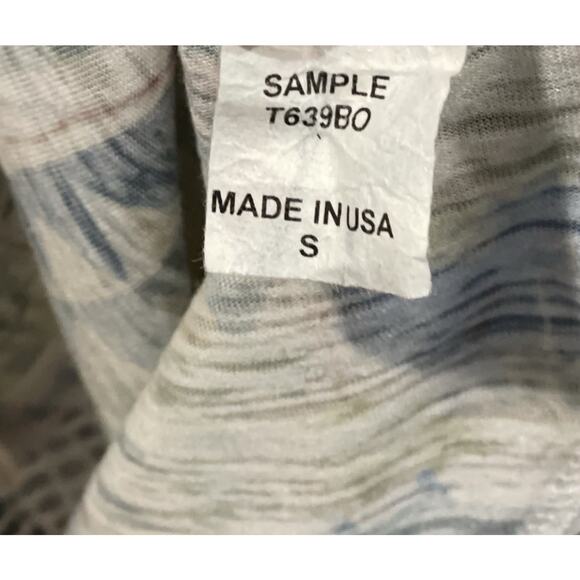 Inoah Art To Wear Women Oversized Artsy “Spa Day” Pattern Tunic Shirt Boho Sz S - Picture 10 of 11